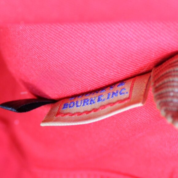 Dooney & Bourke Multi Watercolor White Blue Striped Tote - Picture 8 of 9